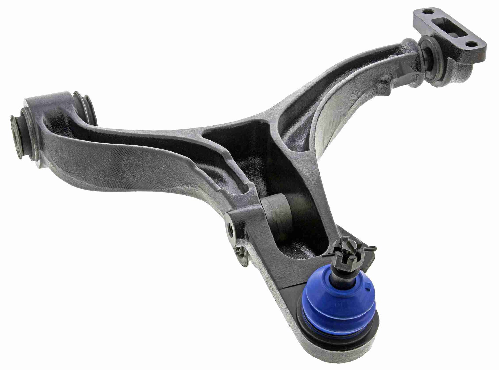 Front View of Front Right Suspension Control Arm and Ball Joint Assembly MEVOTECH CMS25171