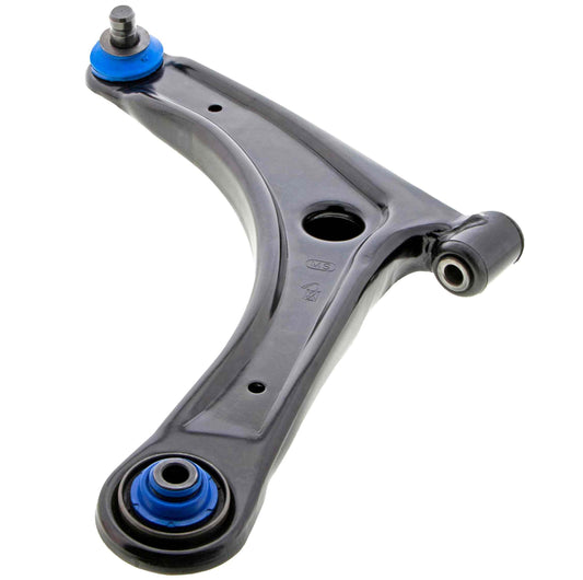 Angle View of Front Left Suspension Control Arm and Ball Joint Assembly MEVOTECH CMS25188