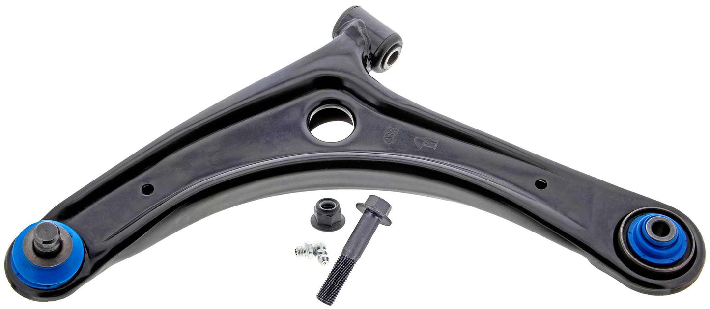 Front View of Front Left Suspension Control Arm and Ball Joint Assembly MEVOTECH CMS25188