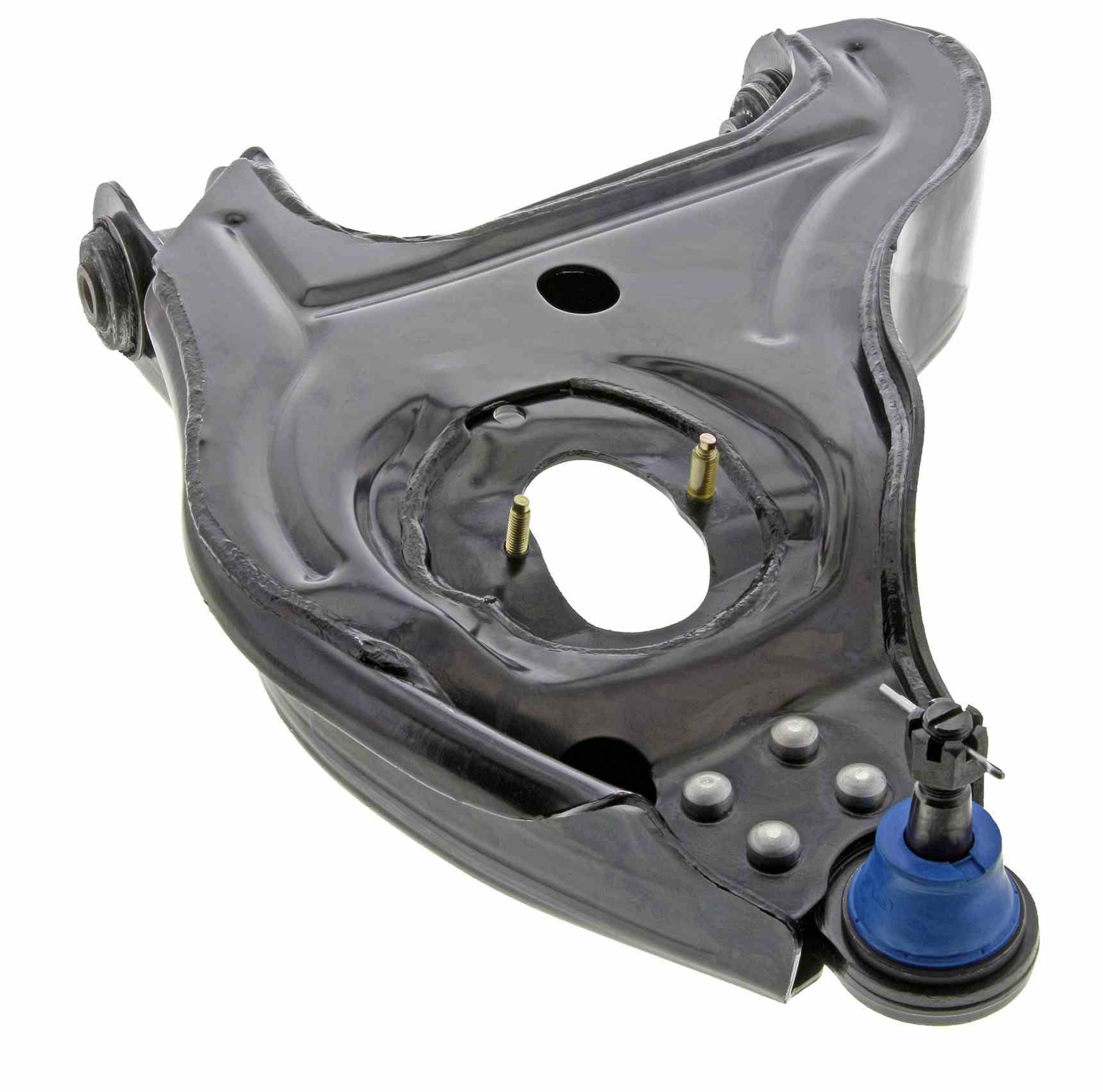 Front View of Front Right Suspension Control Arm and Ball Joint Assembly MEVOTECH CMS25197