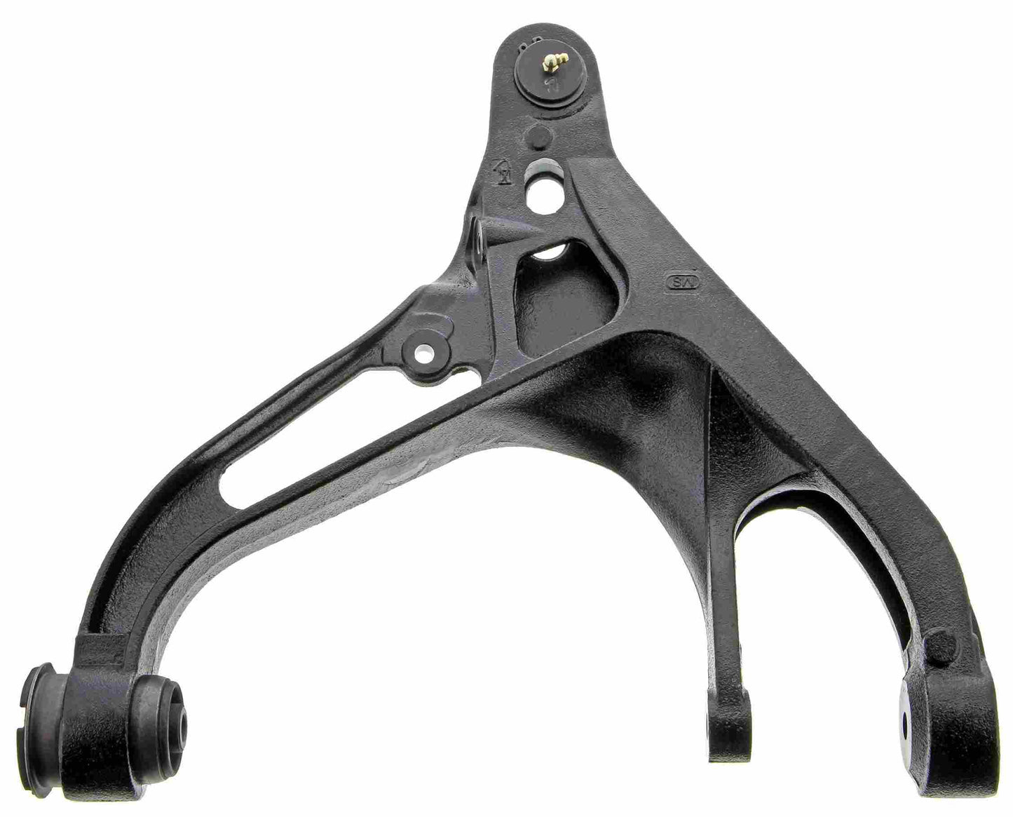 Back View of Front Right Suspension Control Arm and Ball Joint Assembly MEVOTECH CMS25199