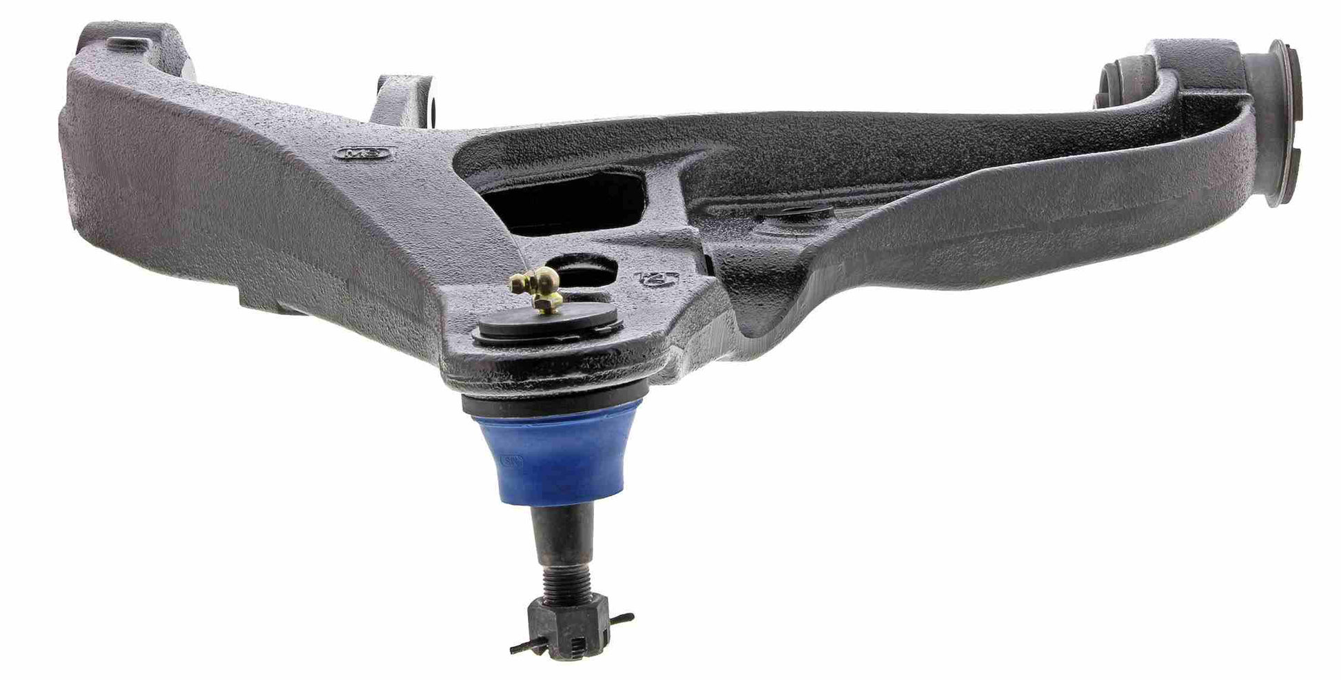 Bottom View of Front Right Suspension Control Arm and Ball Joint Assembly MEVOTECH CMS25199