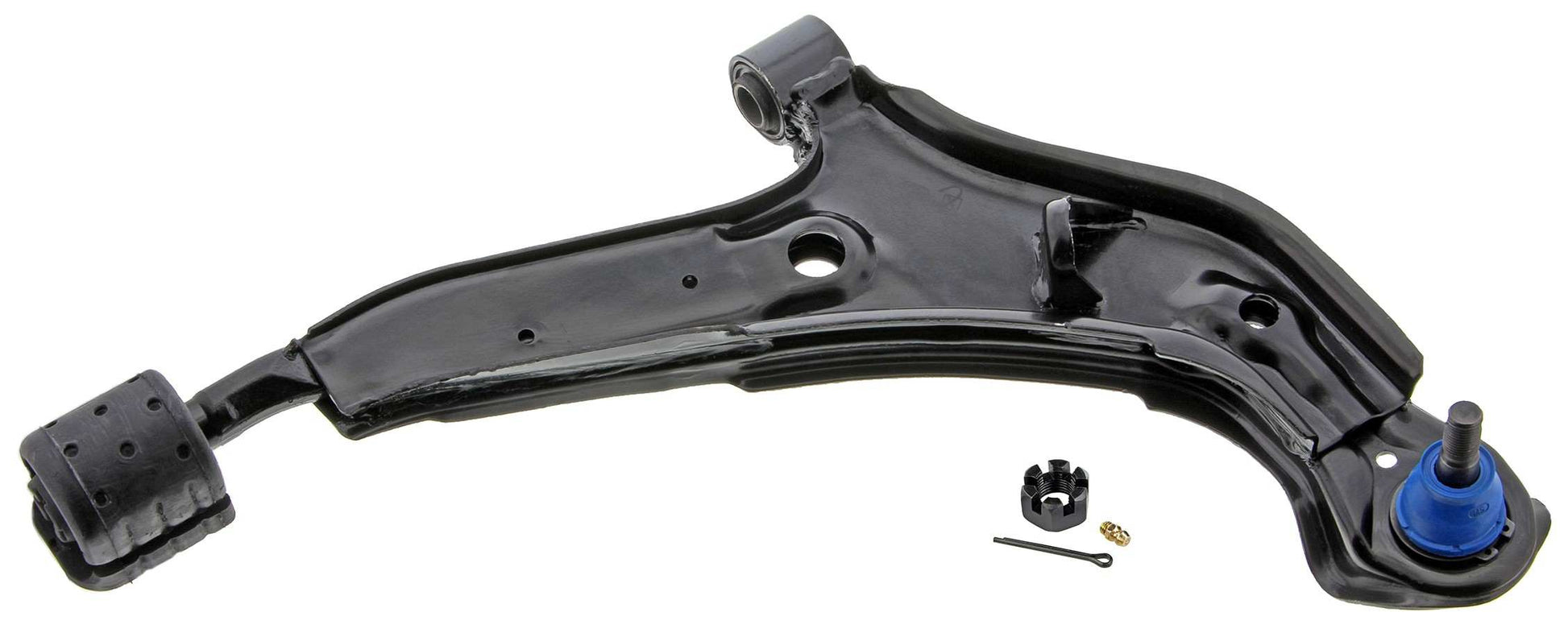 Front View of Front Right Suspension Control Arm and Ball Joint Assembly MEVOTECH CMS30101