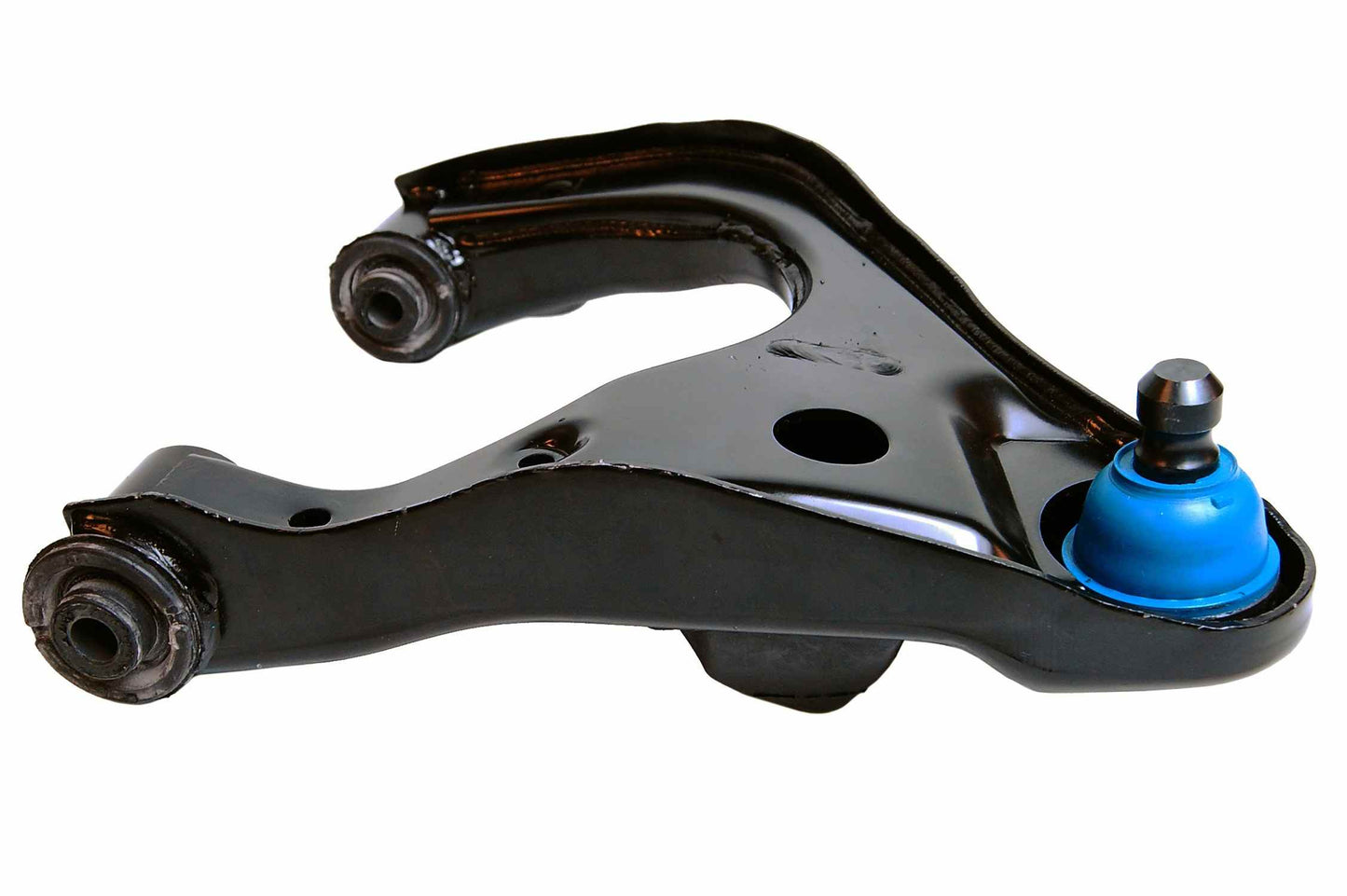 Side View of Rear Upper Left Suspension Control Arm and Ball Joint Assembly MEVOTECH CMS301100