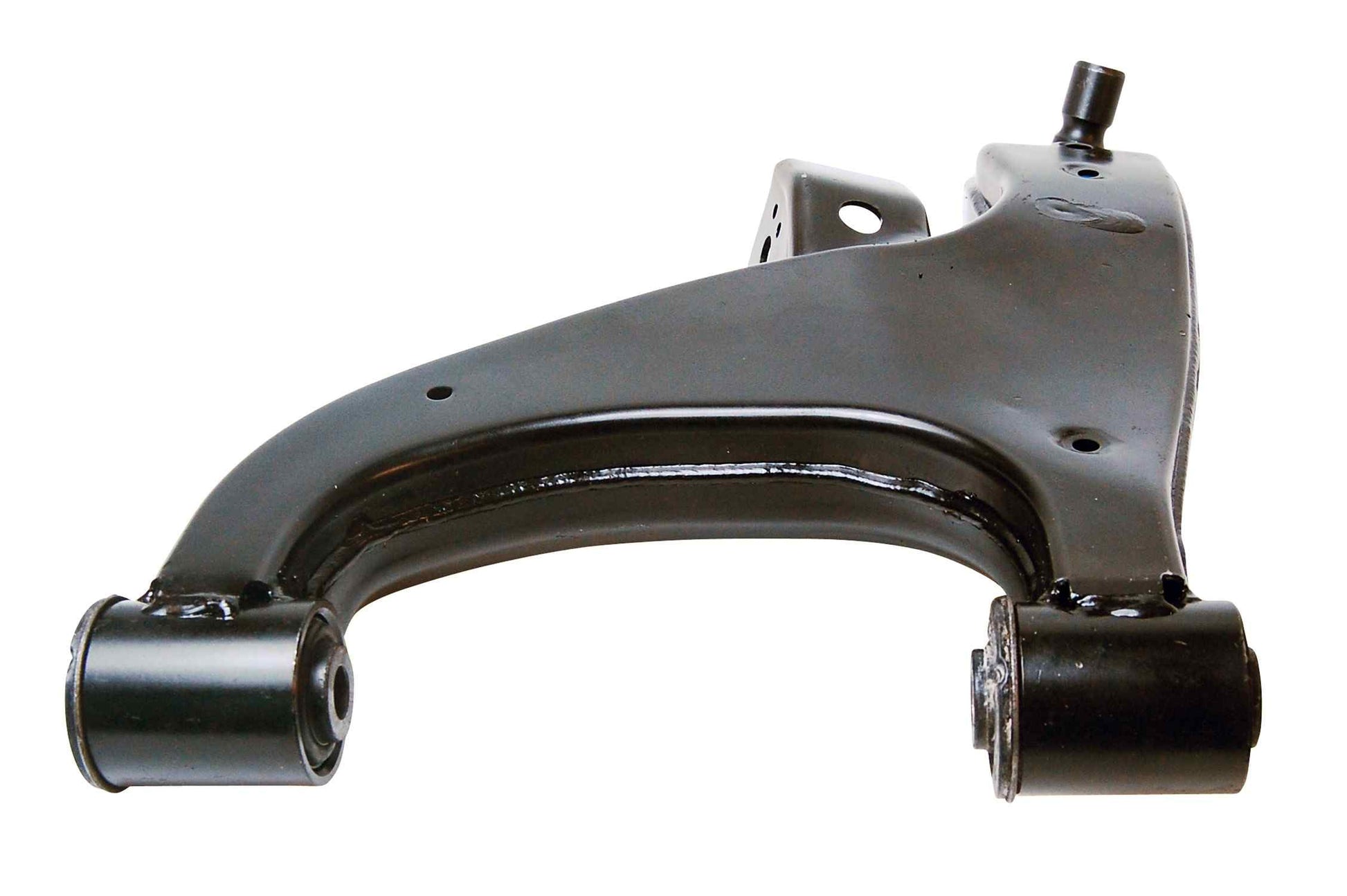 Angle View of Rear Left Suspension Control Arm and Ball Joint Assembly MEVOTECH CMS301102