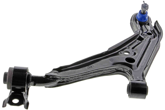 Angle View of Front Left Suspension Control Arm and Ball Joint Assembly MEVOTECH CMS30110