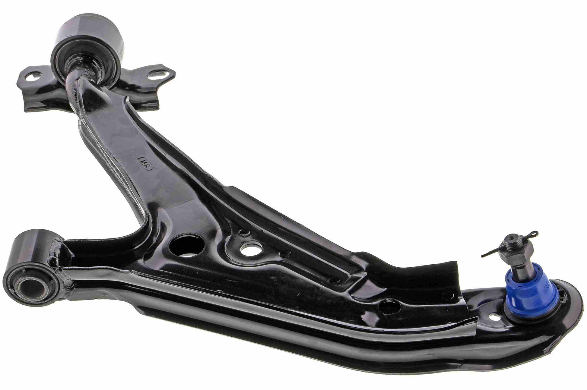 Side View of Front Left Suspension Control Arm and Ball Joint Assembly MEVOTECH CMS30110