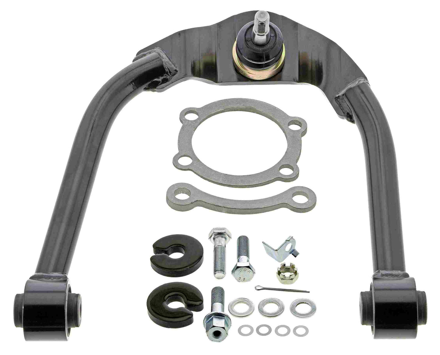 Front View of Front Upper Left Suspension Control Arm and Ball Joint Assembly MEVOTECH CMS301146