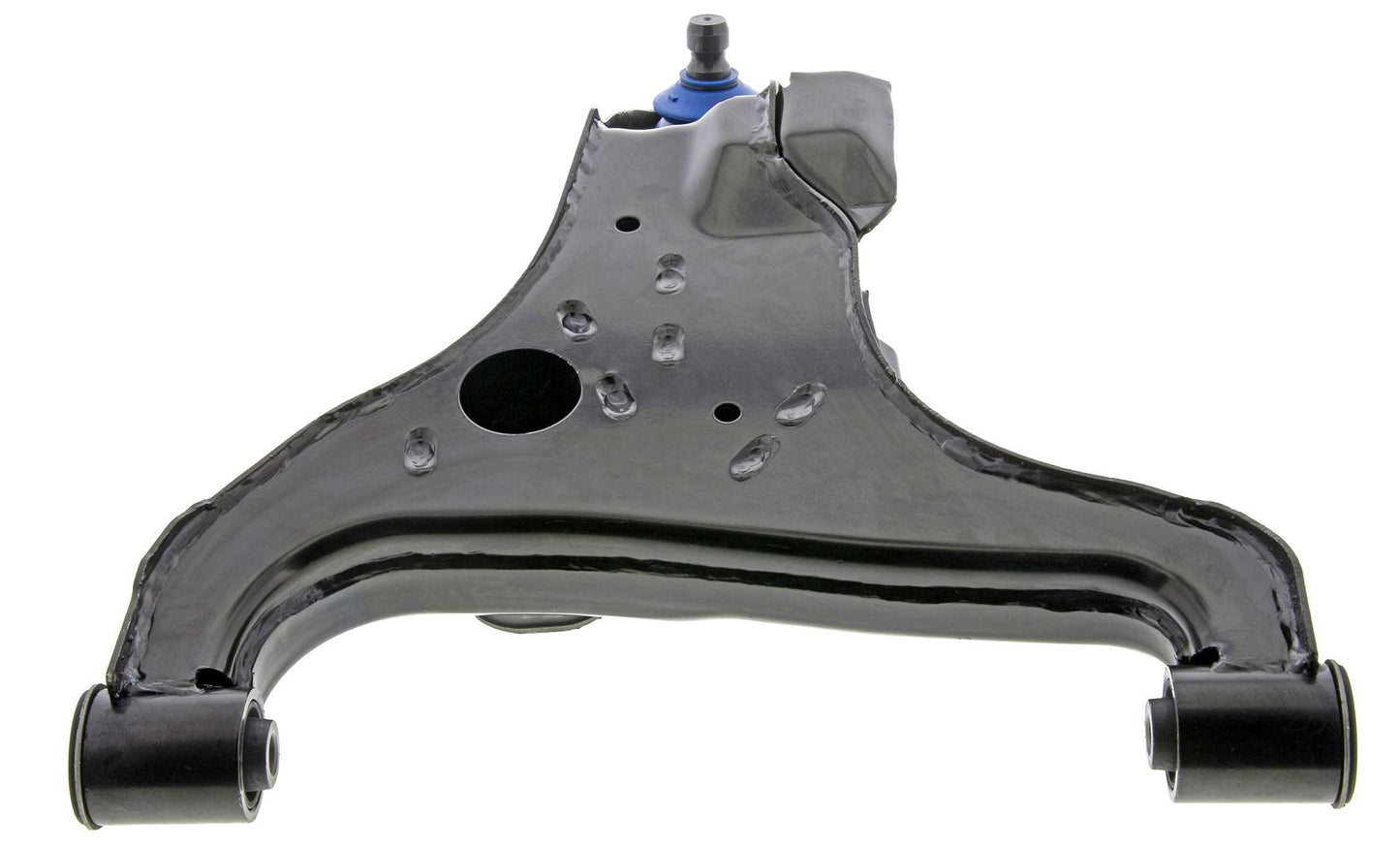 Angle View of Front Right Suspension Control Arm and Ball Joint Assembly MEVOTECH CMS30117