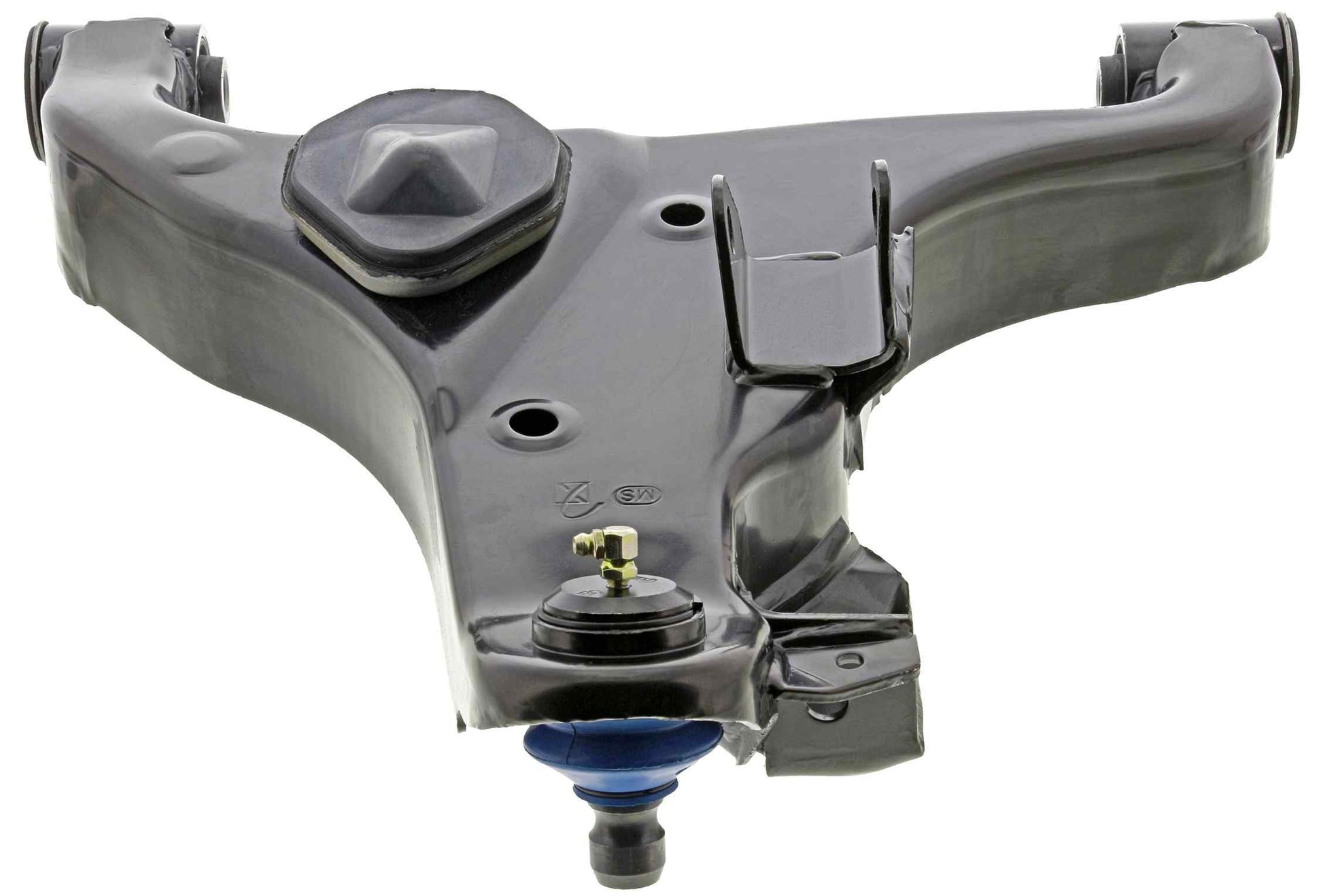 Bottom View of Front Right Suspension Control Arm and Ball Joint Assembly MEVOTECH CMS30117