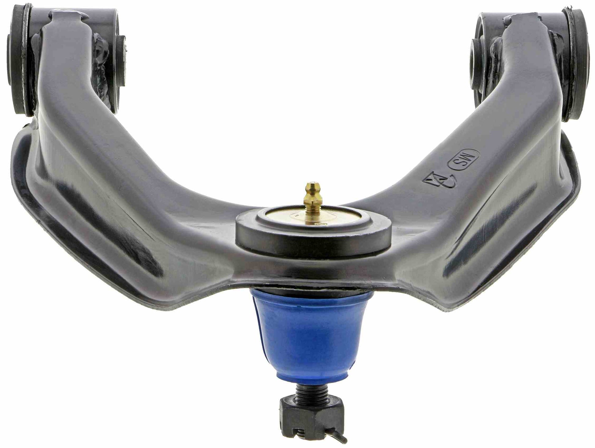 Bottom View of Front Upper Right Suspension Control Arm and Ball Joint Assembly MEVOTECH CMS30119