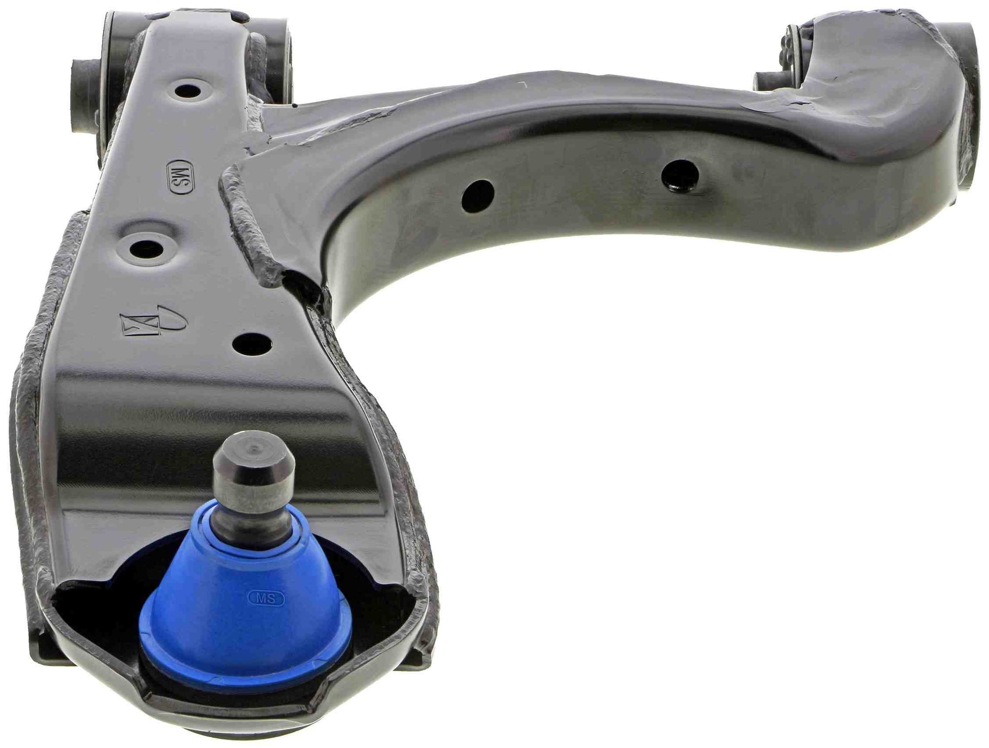 Front View of Rear Upper Left Suspension Control Arm and Ball Joint Assembly MEVOTECH CMS301208