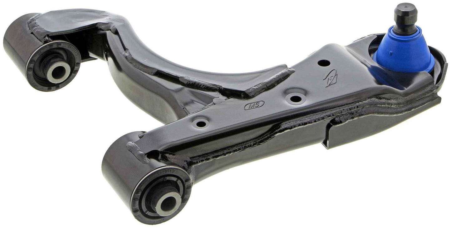 Side View of Rear Upper Left Suspension Control Arm and Ball Joint Assembly MEVOTECH CMS301208