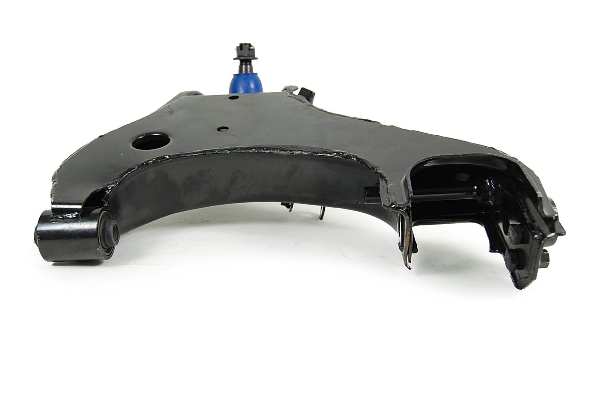 Angle View of Front Left Suspension Control Arm and Ball Joint Assembly MEVOTECH CMS30120