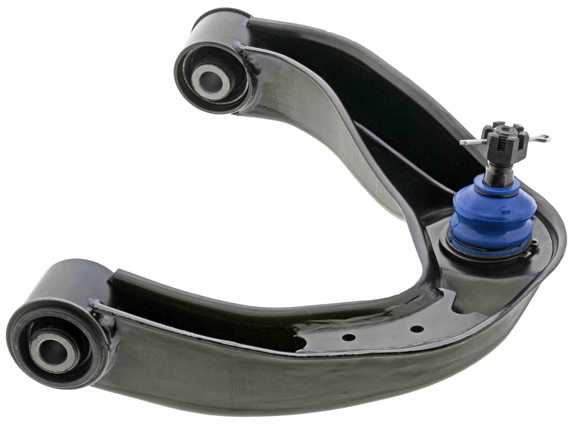 Side View of Front Upper Right Suspension Control Arm and Ball Joint Assembly MEVOTECH CMS30123