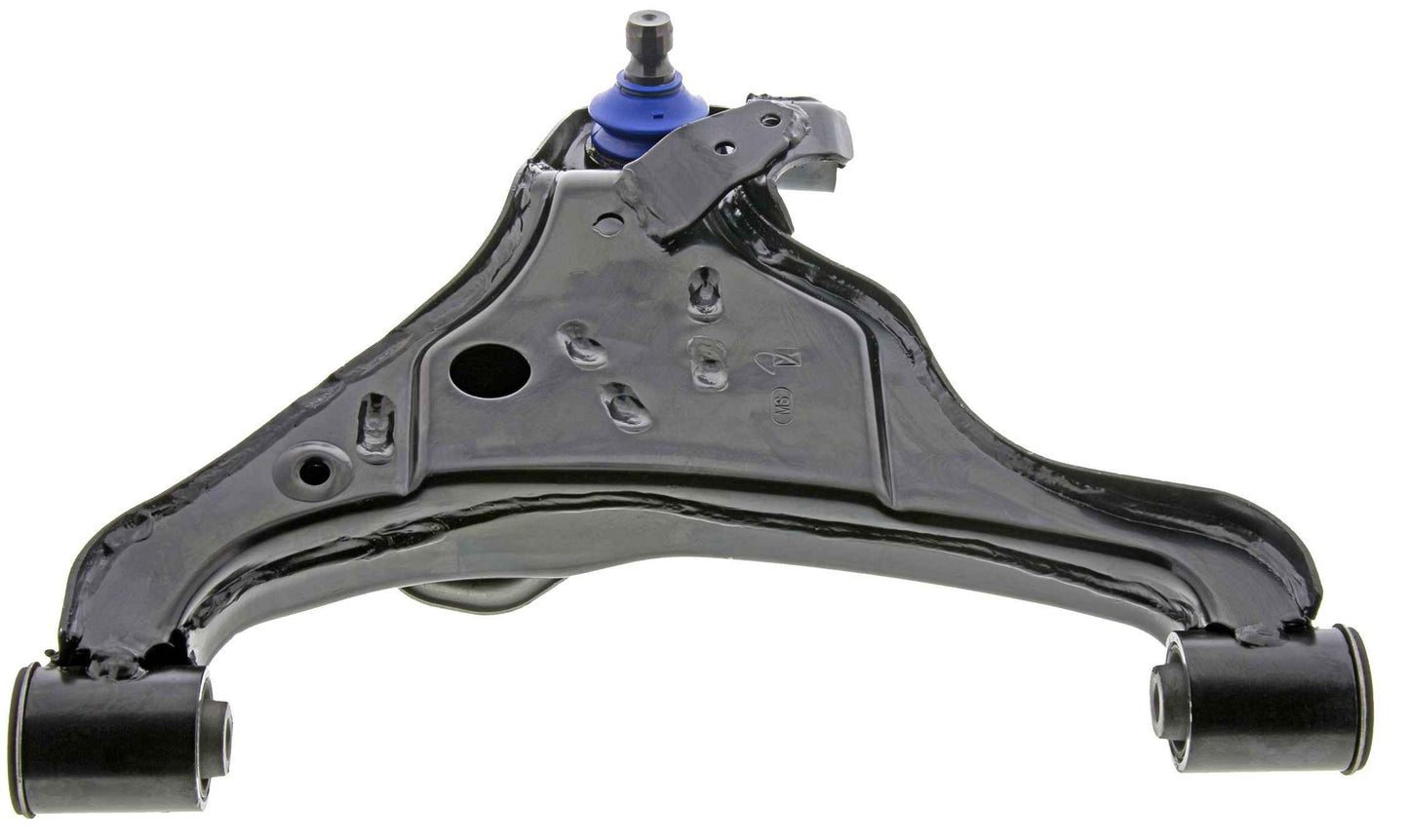 Angle View of Front Right Suspension Control Arm and Ball Joint Assembly MEVOTECH CMS30125