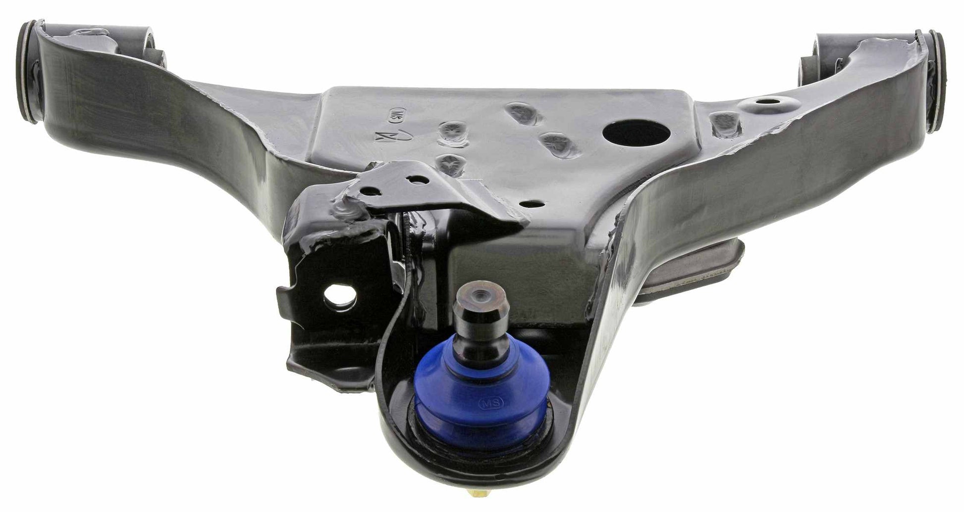 Front View of Front Right Suspension Control Arm and Ball Joint Assembly MEVOTECH CMS30125