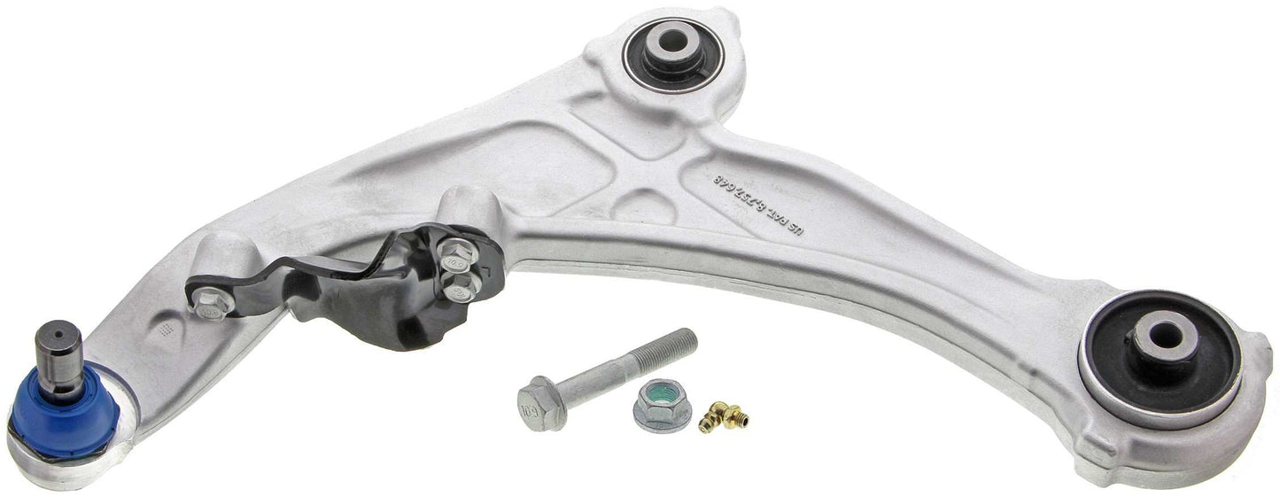 Front View of Front Left Suspension Control Arm and Ball Joint Assembly MEVOTECH CMS30154