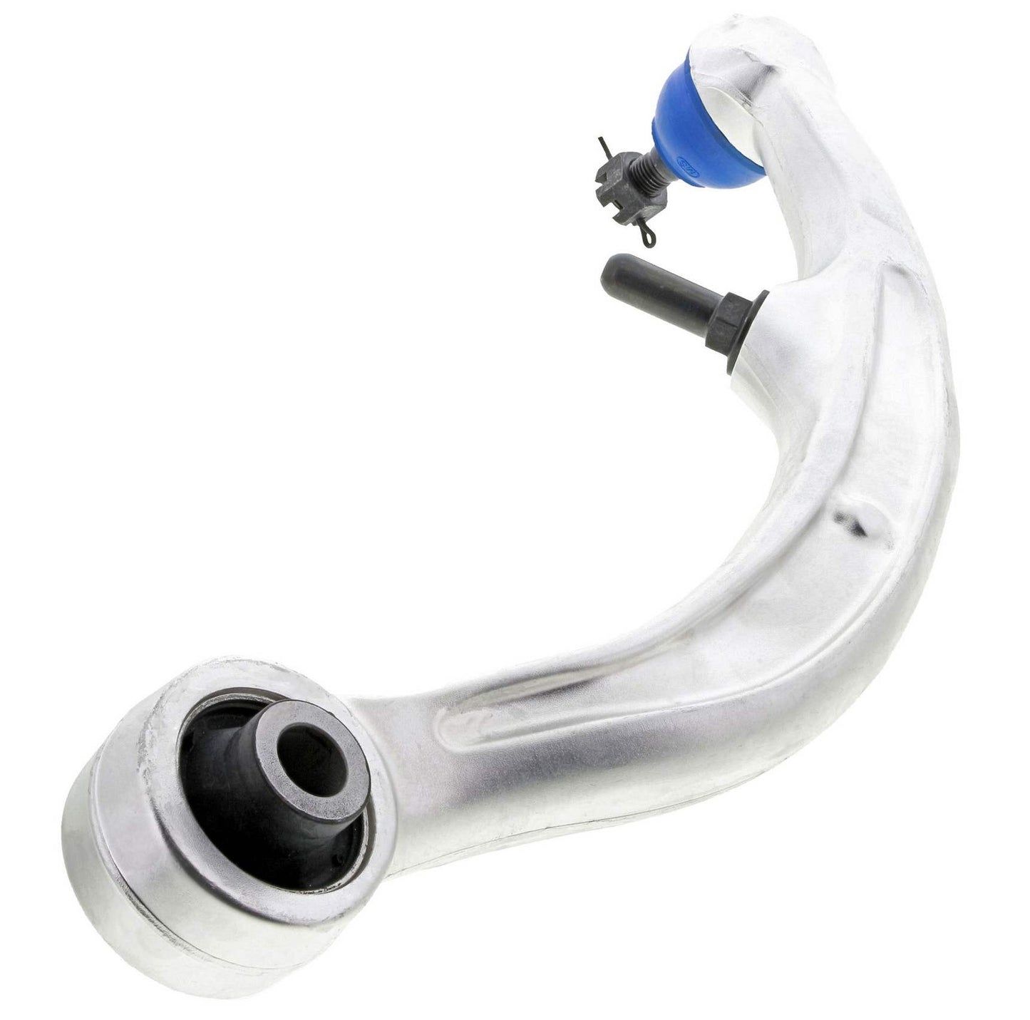 Angle View of Front Rear Left Suspension Control Arm and Ball Joint Assembly MEVOTECH CMS30165