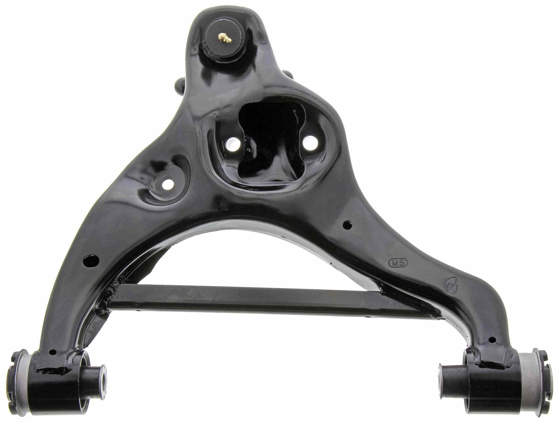 Back View of Front Left Suspension Control Arm and Ball Joint Assembly MEVOTECH CMS401114