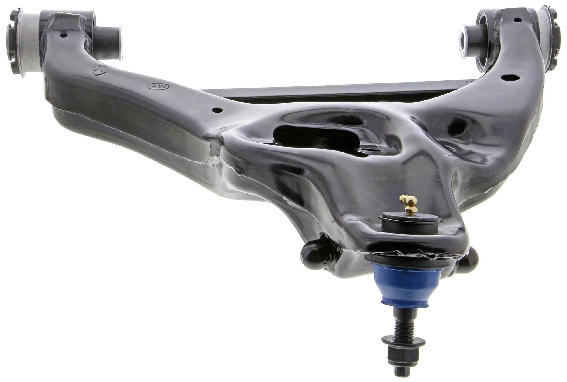 Bottom View of Front Left Suspension Control Arm and Ball Joint Assembly MEVOTECH CMS401114