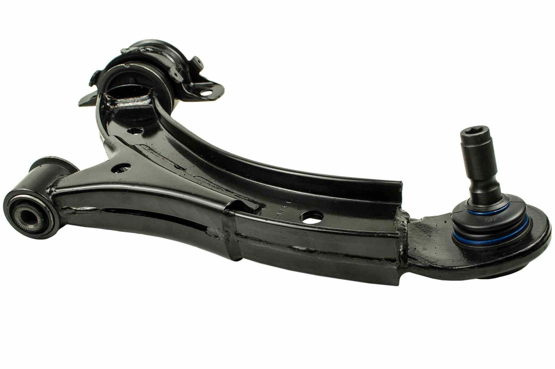 Side View of Front Left Suspension Control Arm and Ball Joint Assembly MEVOTECH CMS401149