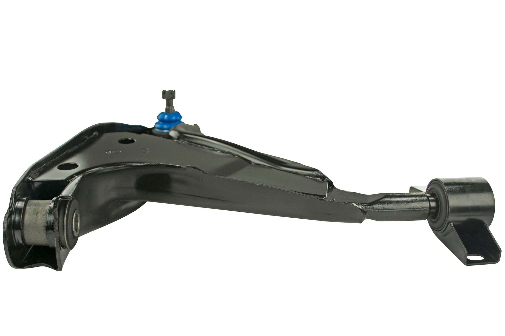 Angle View of Front Left Suspension Control Arm and Ball Joint Assembly MEVOTECH CMS40118