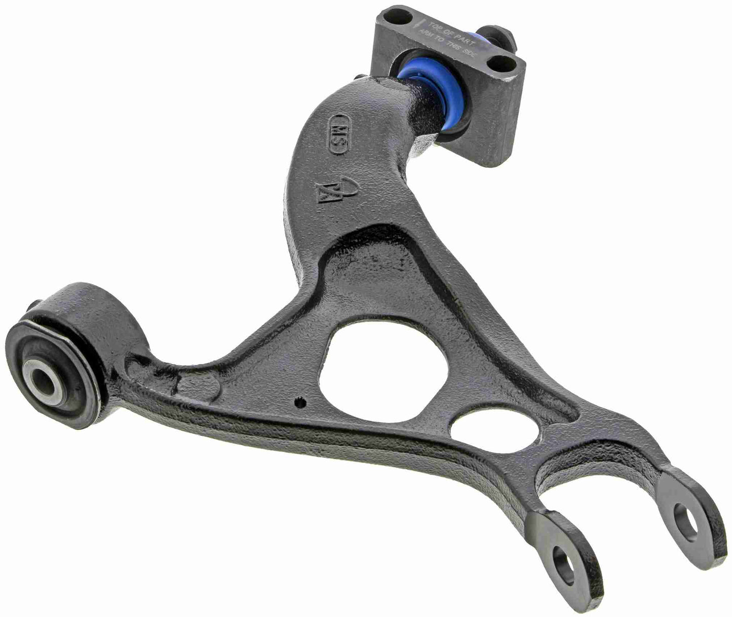 Front View of Rear Upper Left Suspension Control Arm MEVOTECH CMS401204