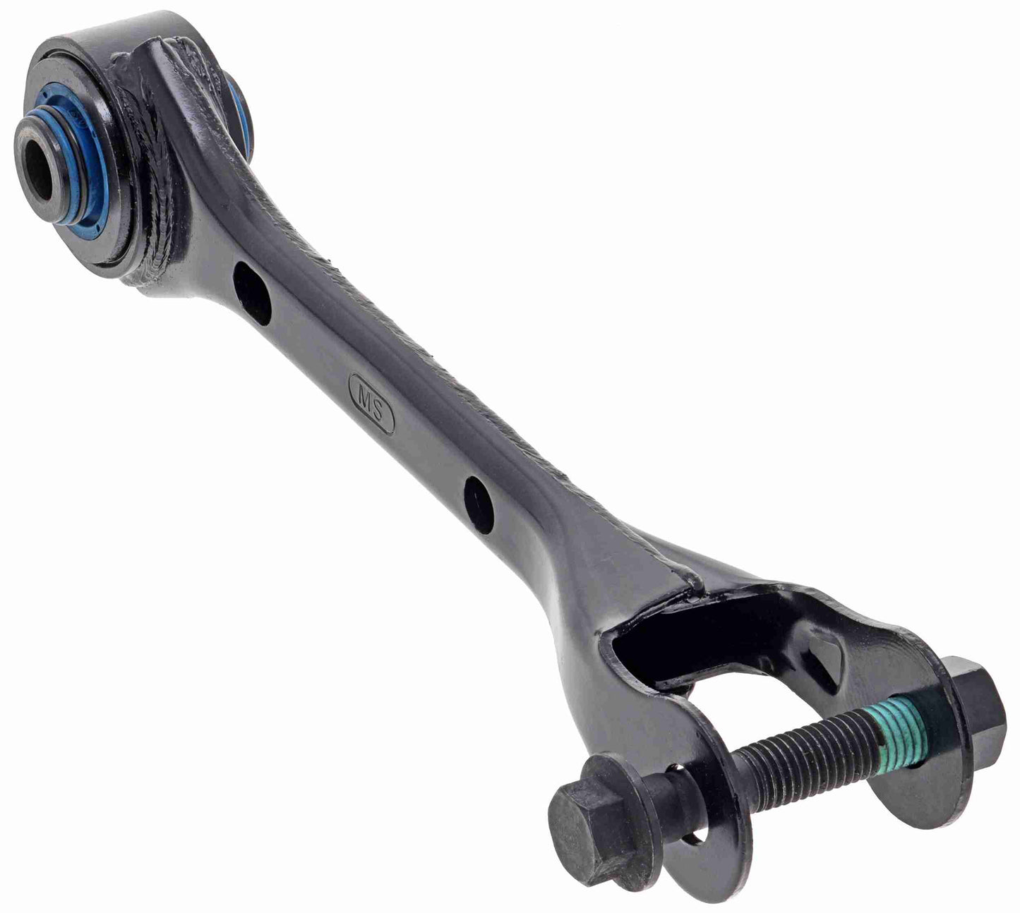 Front View of Rear Suspension Trailing Arm MEVOTECH CMS401213