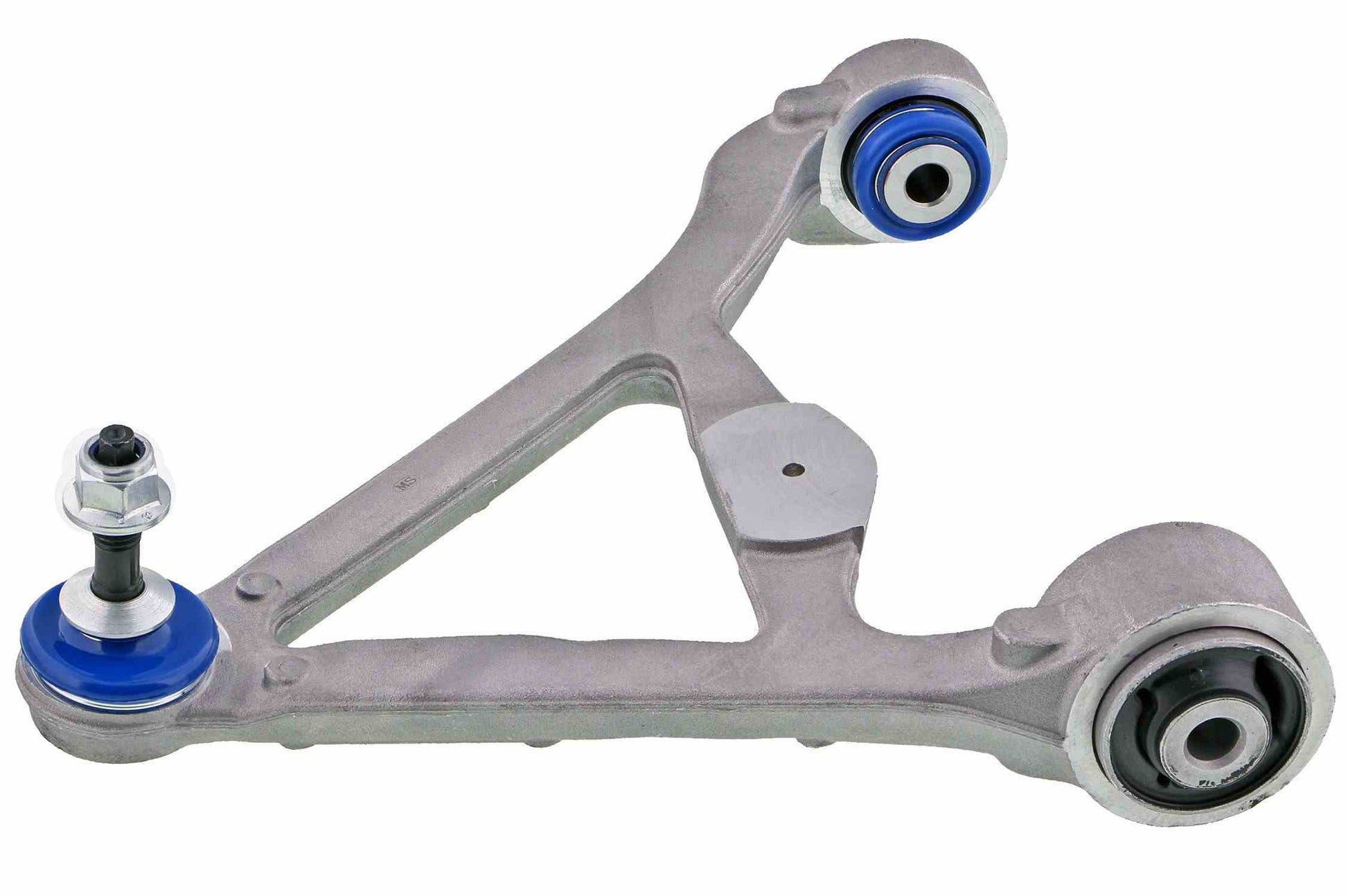 Side View of Rear Upper Left Suspension Control Arm and Ball Joint Assembly MEVOTECH CMS401255