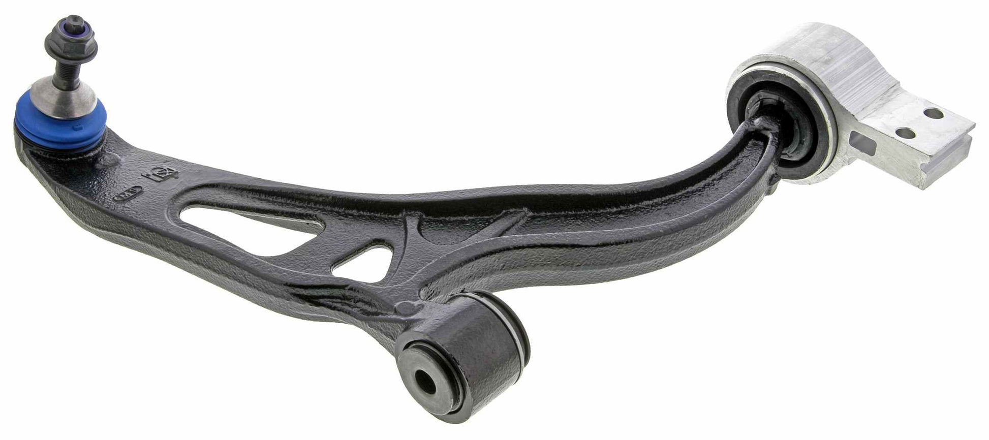 Side View of Front Right Suspension Control Arm and Ball Joint Assembly MEVOTECH CMS40186