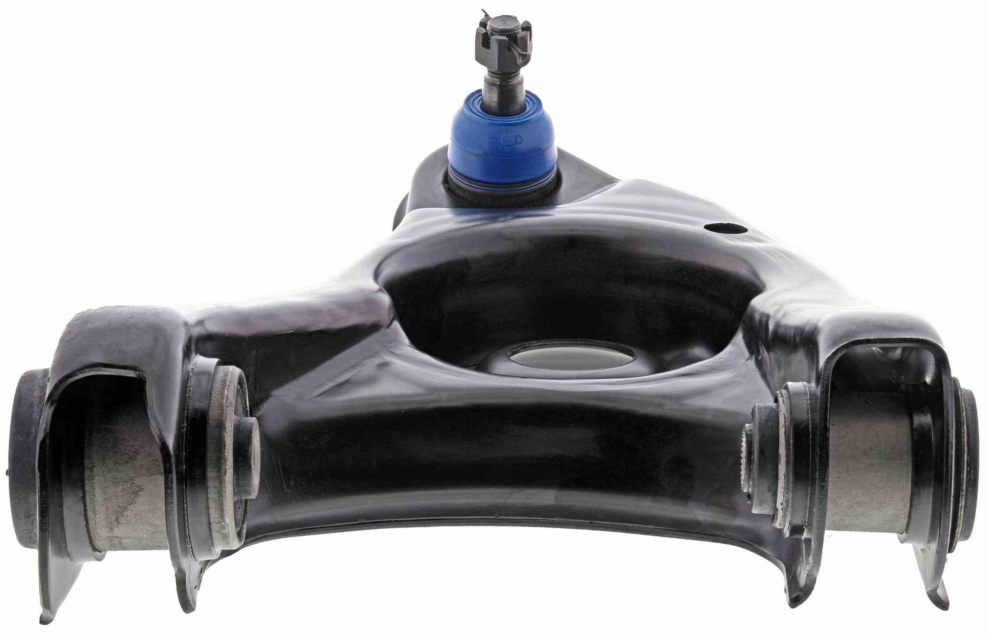 Angle View of Front Left Suspension Control Arm and Ball Joint Assembly MEVOTECH CMS40190