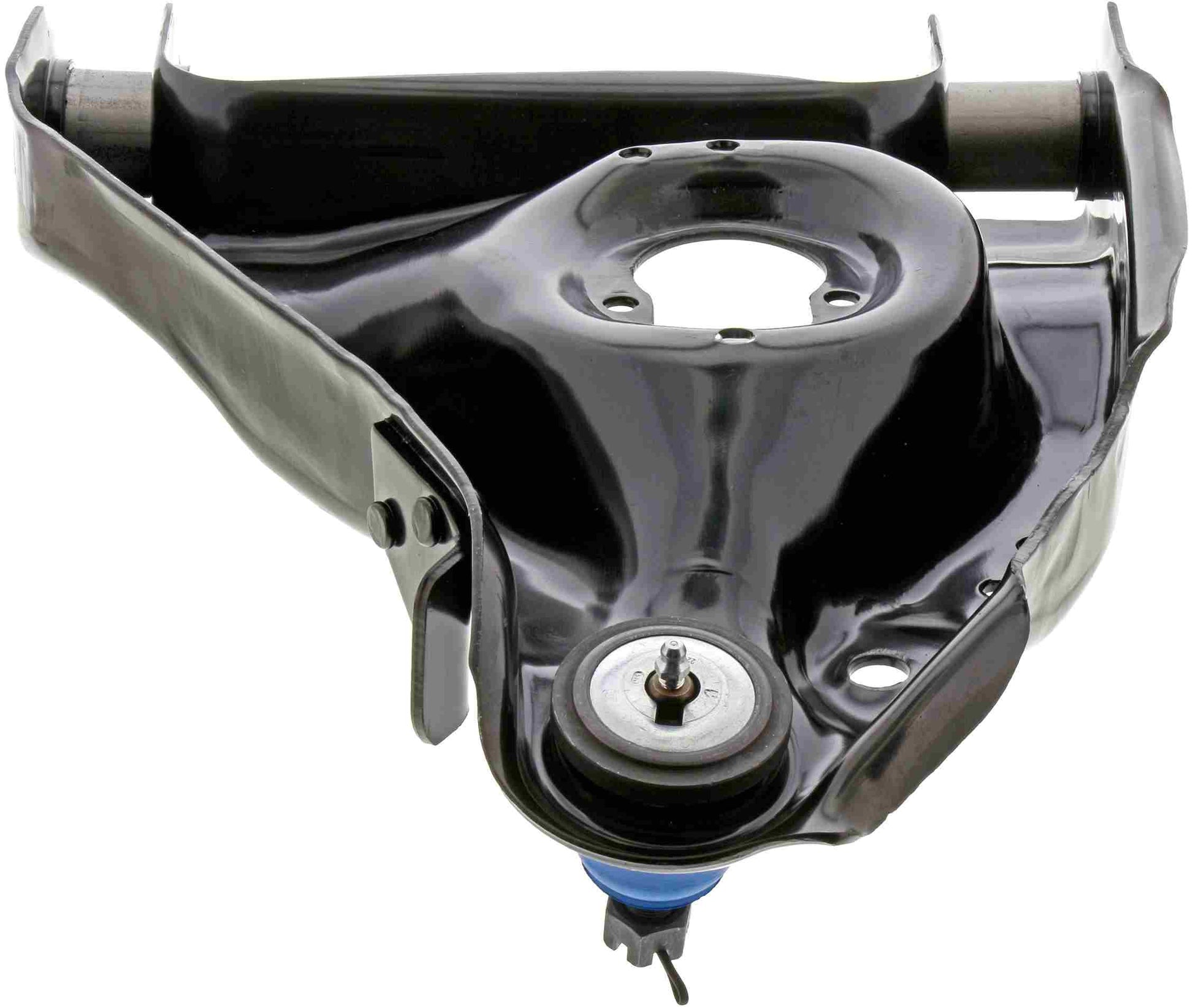 Bottom View of Front Left Suspension Control Arm and Ball Joint Assembly MEVOTECH CMS50100