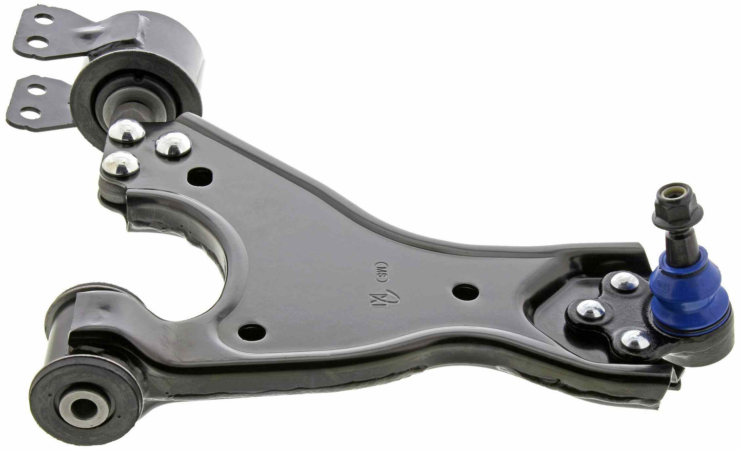 Side View of Front Right Suspension Control Arm and Ball Joint Assembly MEVOTECH CMS501017