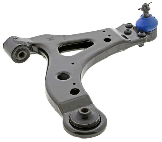 Angle View of Front Left Suspension Control Arm and Ball Joint Assembly MEVOTECH CMS501027