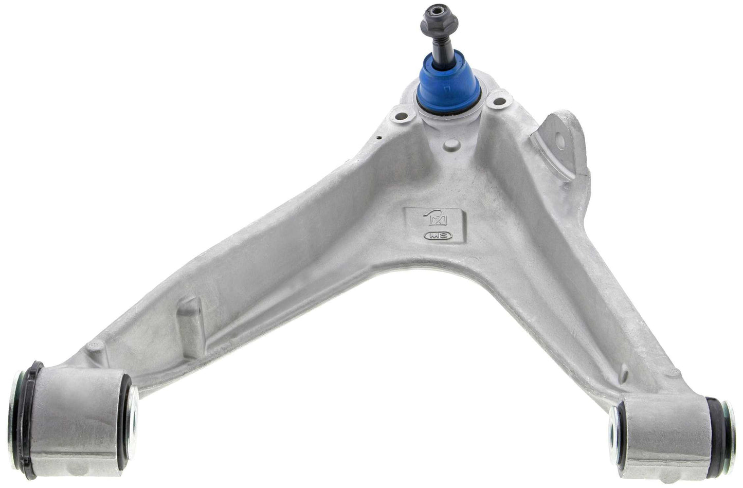 Angle View of Front Left Suspension Control Arm and Ball Joint Assembly MEVOTECH CMS501037