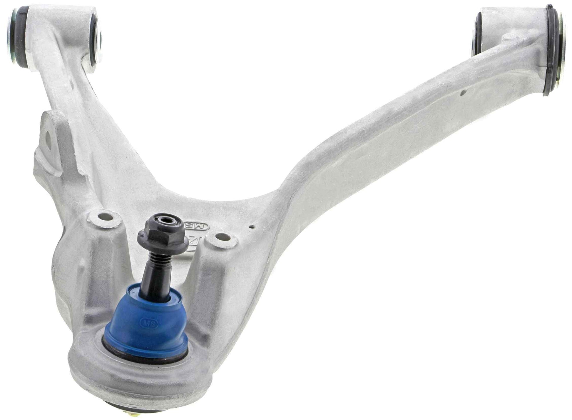 Front View of Front Left Suspension Control Arm and Ball Joint Assembly MEVOTECH CMS501037