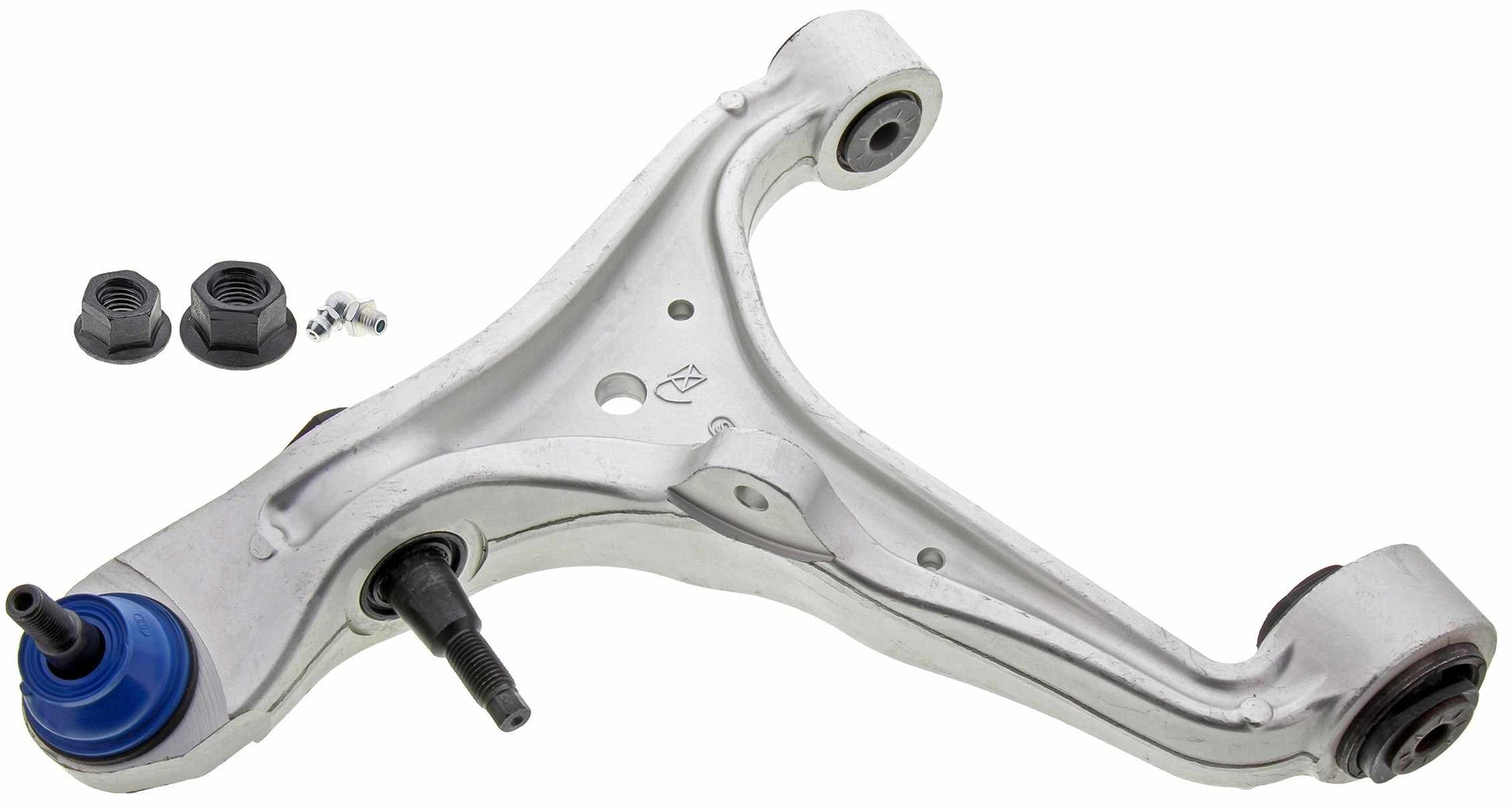 Front View of Front Left Suspension Control Arm and Ball Joint Assembly MEVOTECH CMS501119