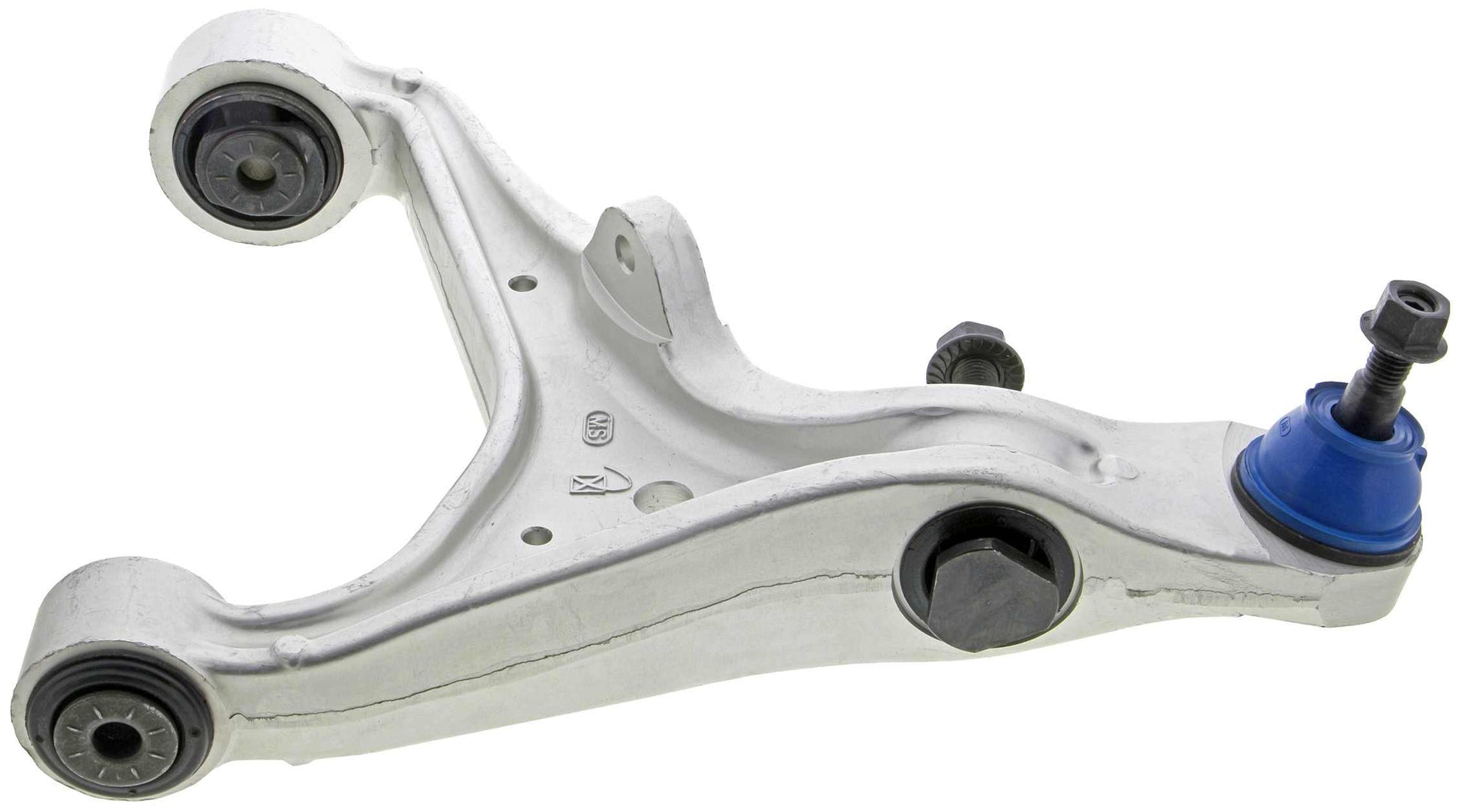 Side View of Front Left Suspension Control Arm and Ball Joint Assembly MEVOTECH CMS501119