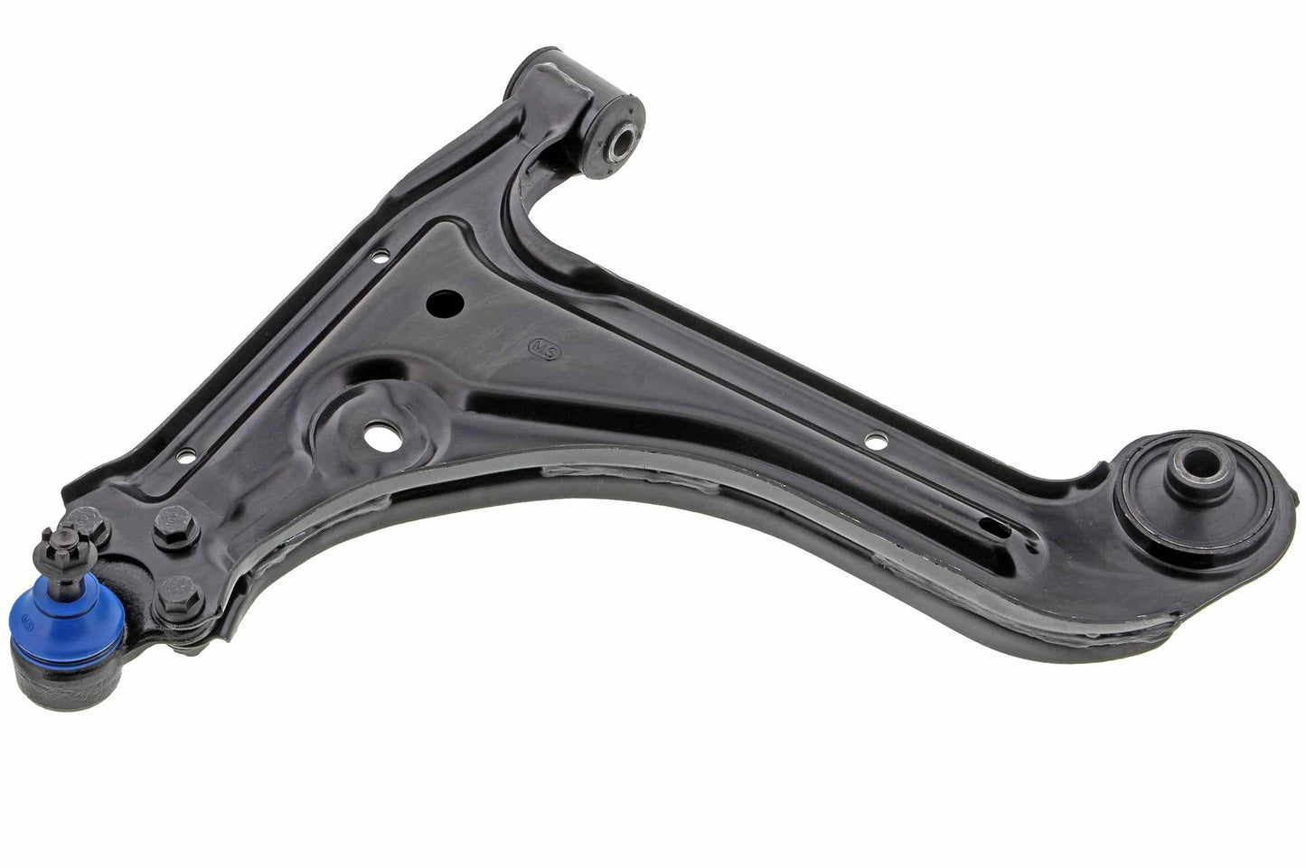 Front View of Front Left Suspension Control Arm and Ball Joint Assembly MEVOTECH CMS50111