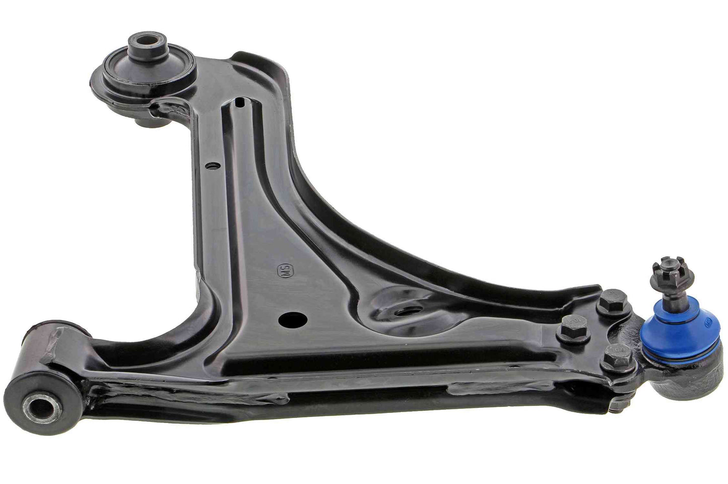 Side View of Front Left Suspension Control Arm and Ball Joint Assembly MEVOTECH CMS50111