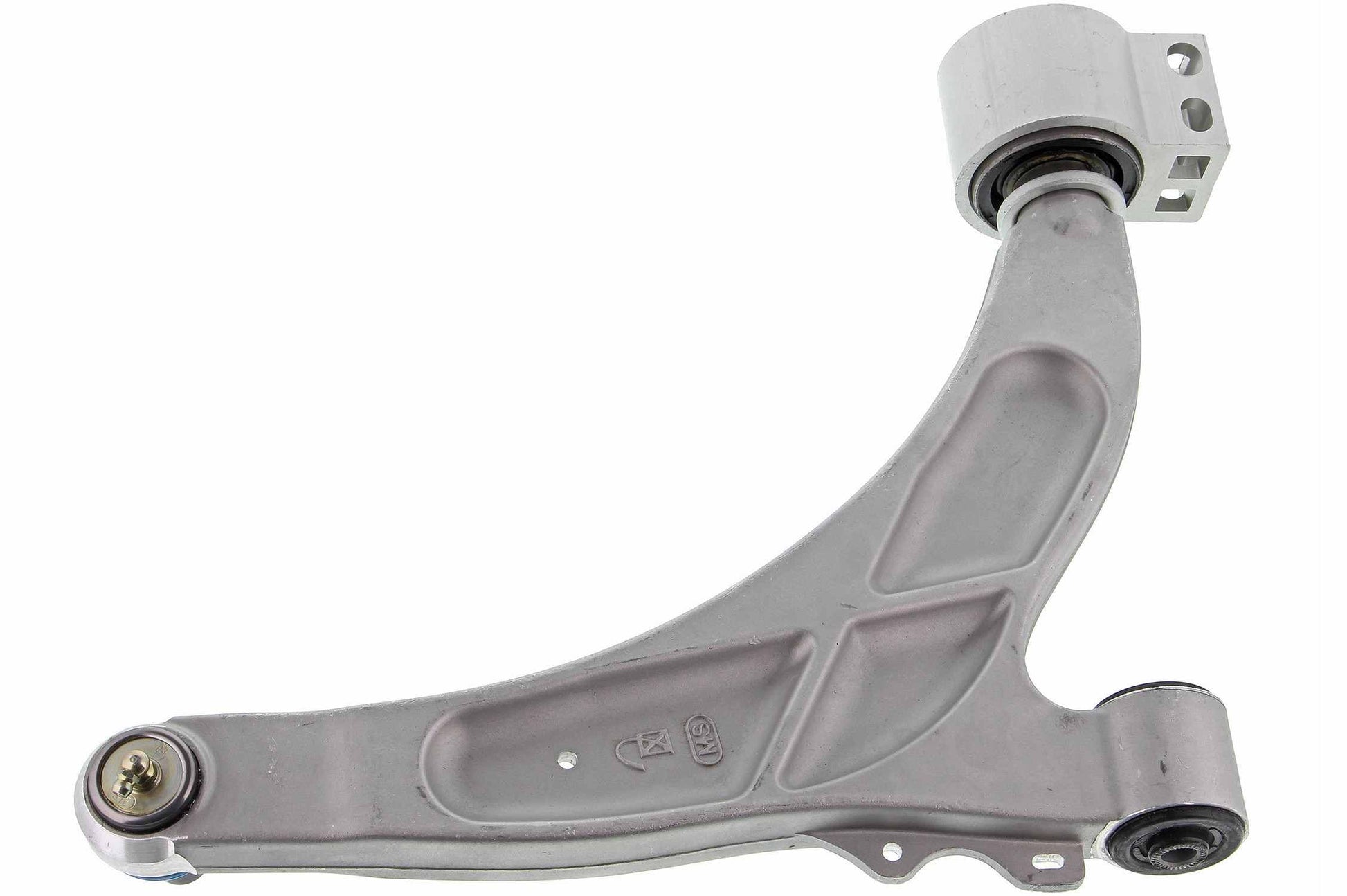 Back View of Front Left Suspension Control Arm and Ball Joint Assembly MEVOTECH CMS501125