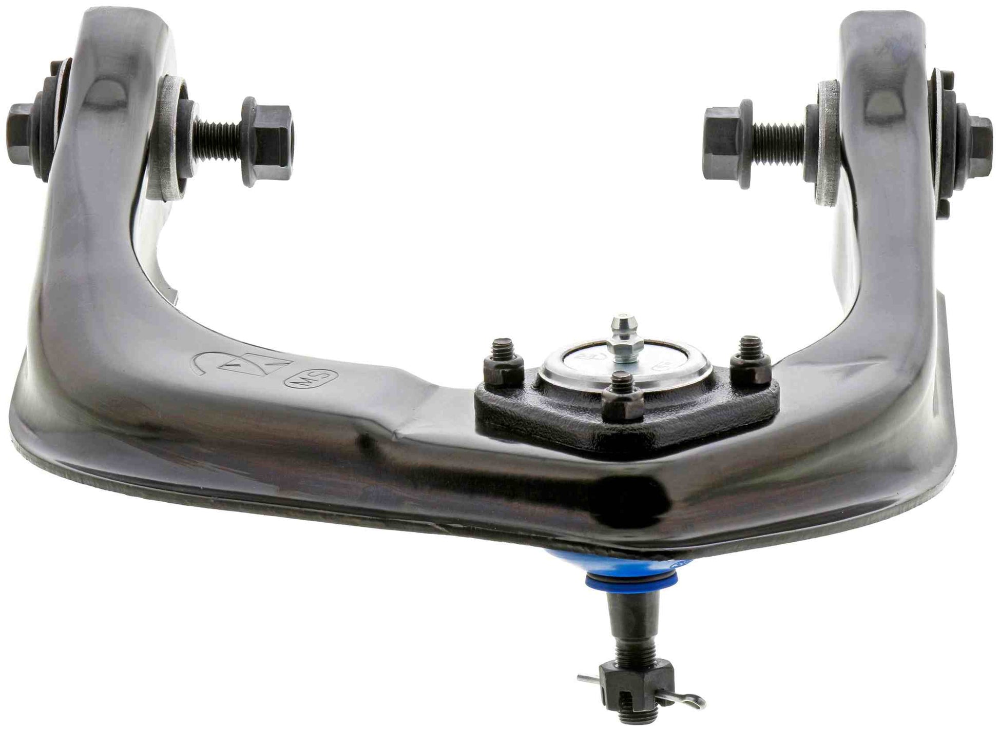 Bottom View of Front Upper Left Suspension Control Arm and Ball Joint Assembly MEVOTECH CMS501136