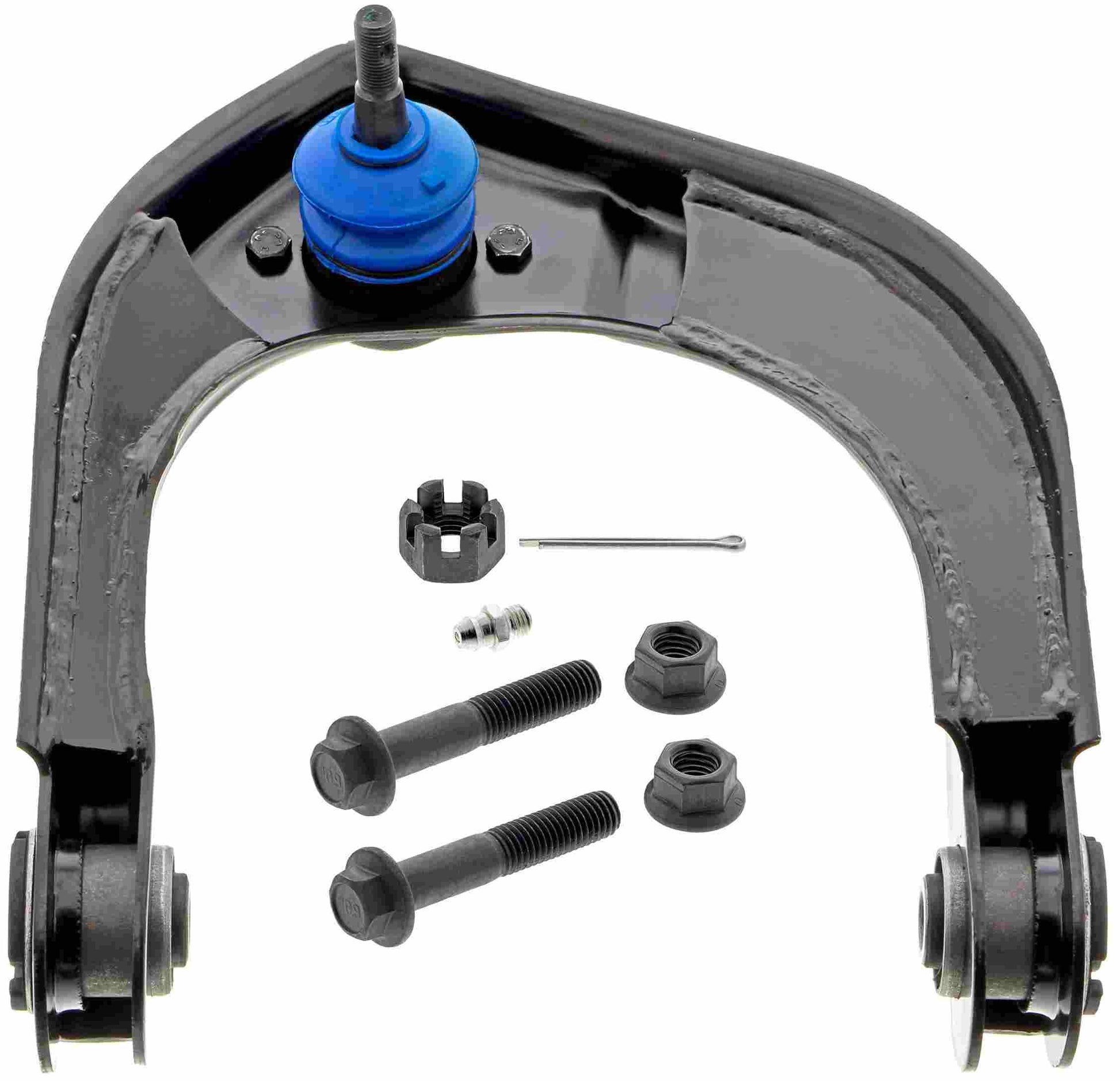 Front View of Front Upper Right Suspension Control Arm and Ball Joint Assembly MEVOTECH CMS501137