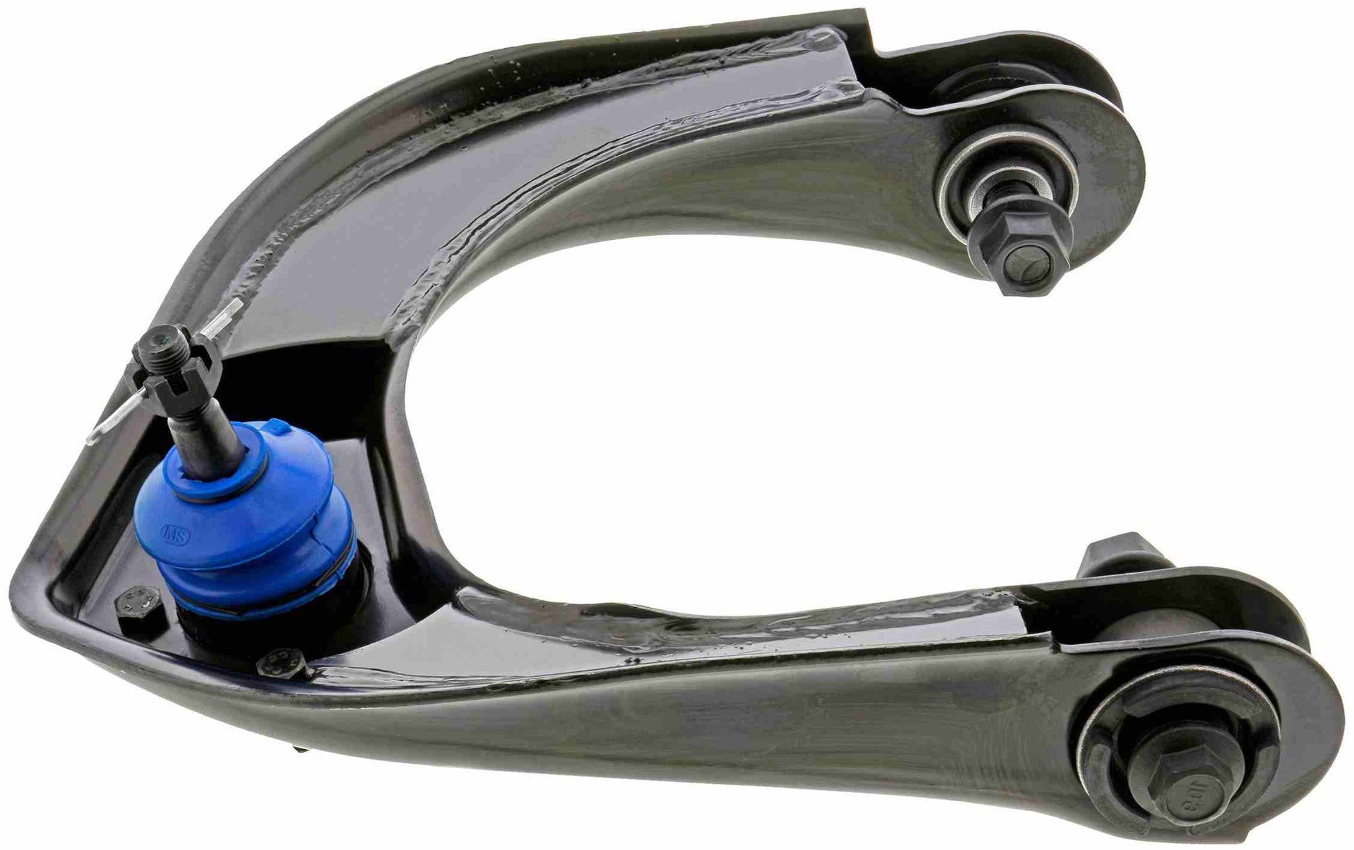 Side View of Front Upper Right Suspension Control Arm and Ball Joint Assembly MEVOTECH CMS501137