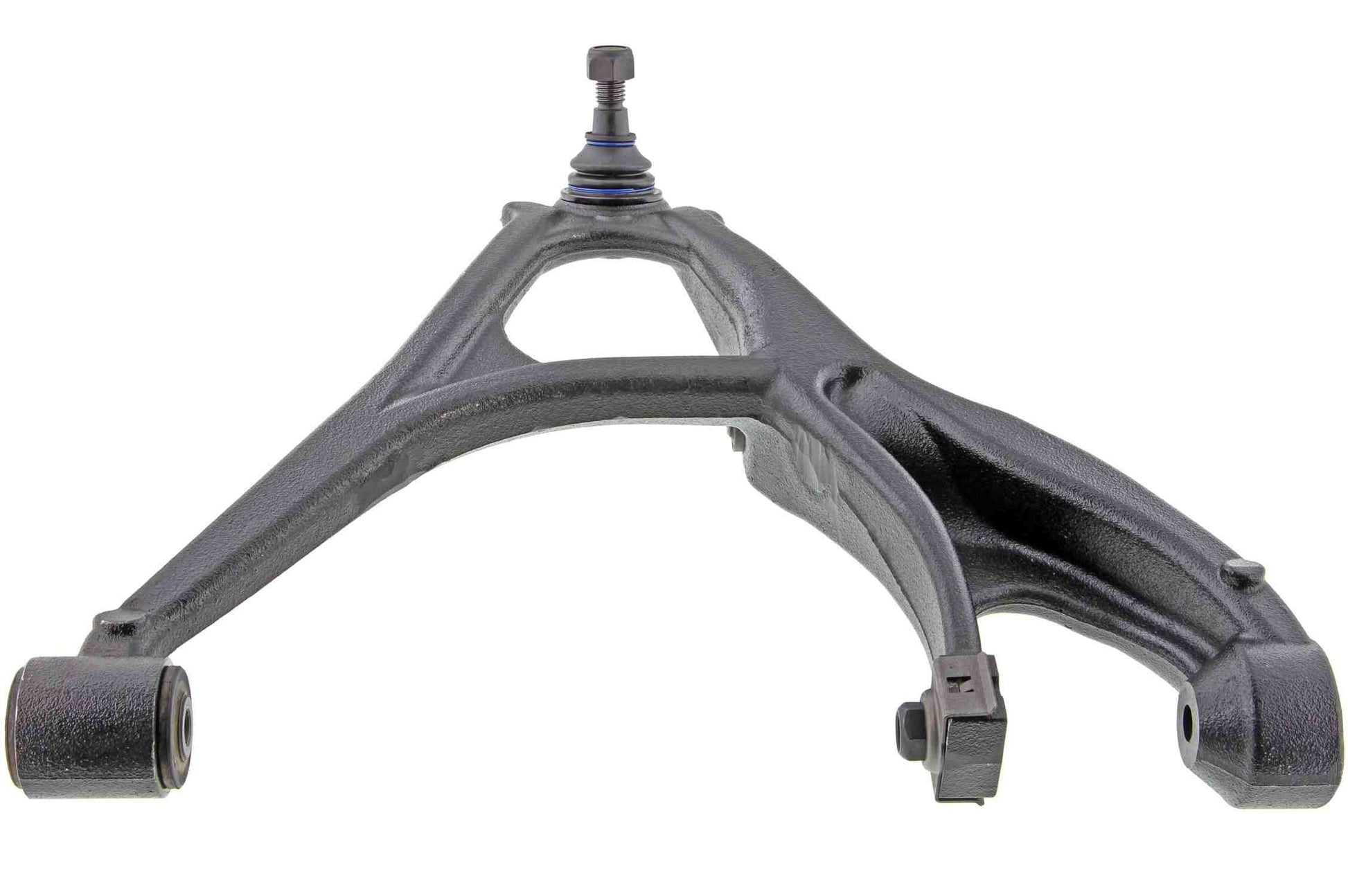 Angle View of Front Left Suspension Control Arm and Ball Joint Assembly MEVOTECH CMS501142