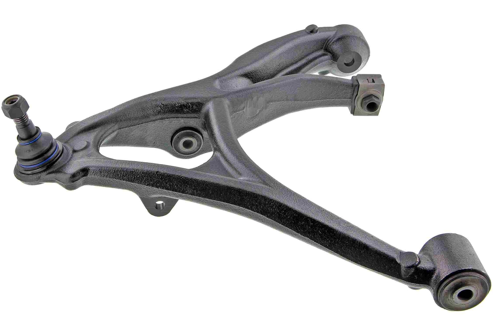 Side View of Front Left Suspension Control Arm and Ball Joint Assembly MEVOTECH CMS501142