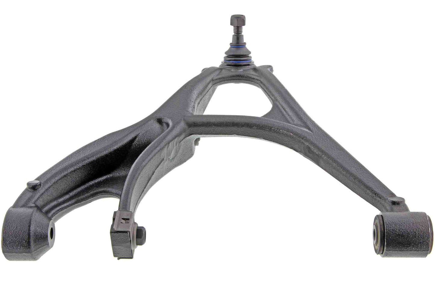 Angle View of Front Right Suspension Control Arm and Ball Joint Assembly MEVOTECH CMS501143