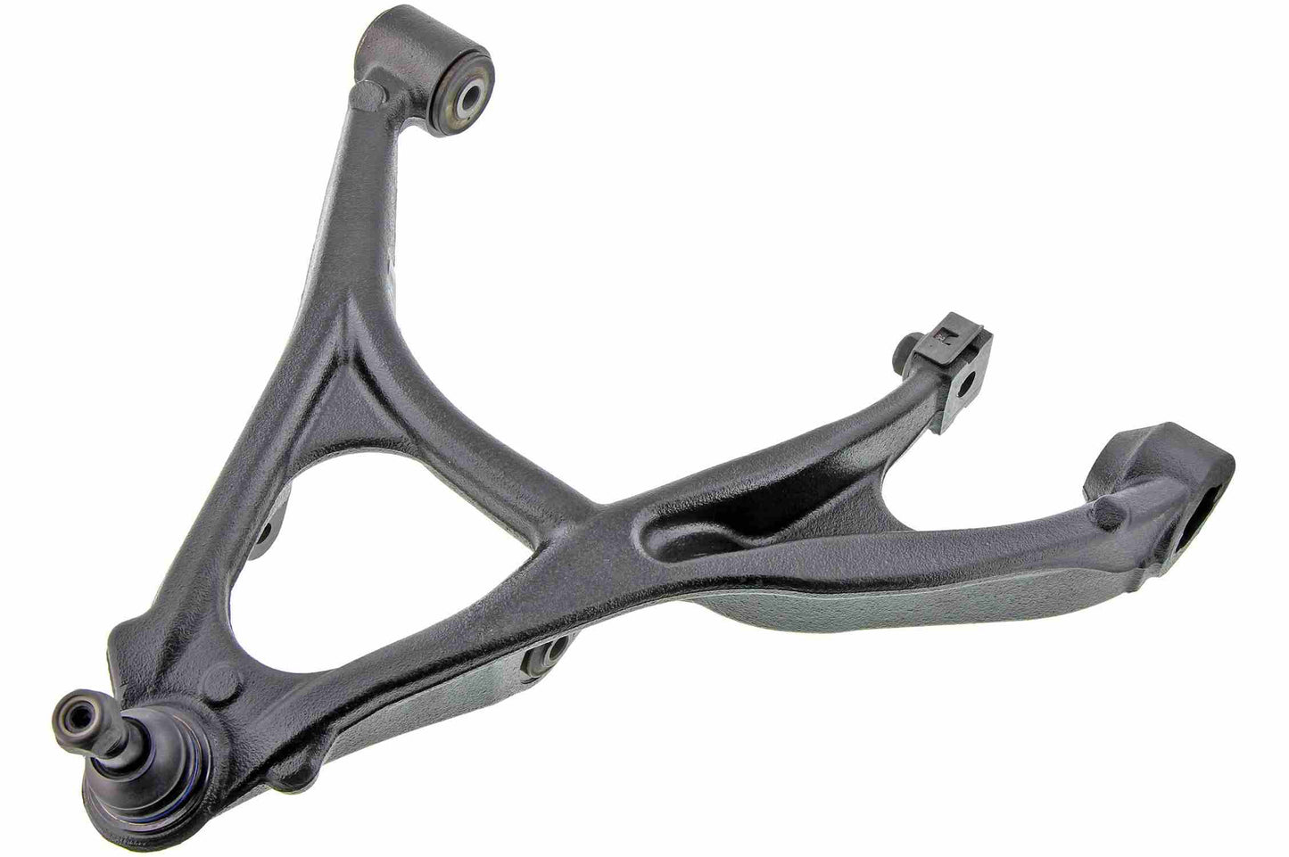 Front View of Front Right Suspension Control Arm and Ball Joint Assembly MEVOTECH CMS501143