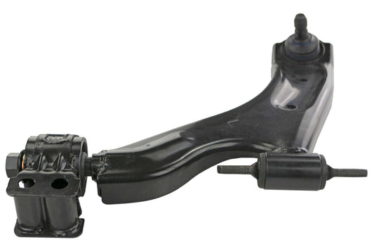 Angle View of Front Left Suspension Control Arm and Ball Joint Assembly MEVOTECH CMS501186